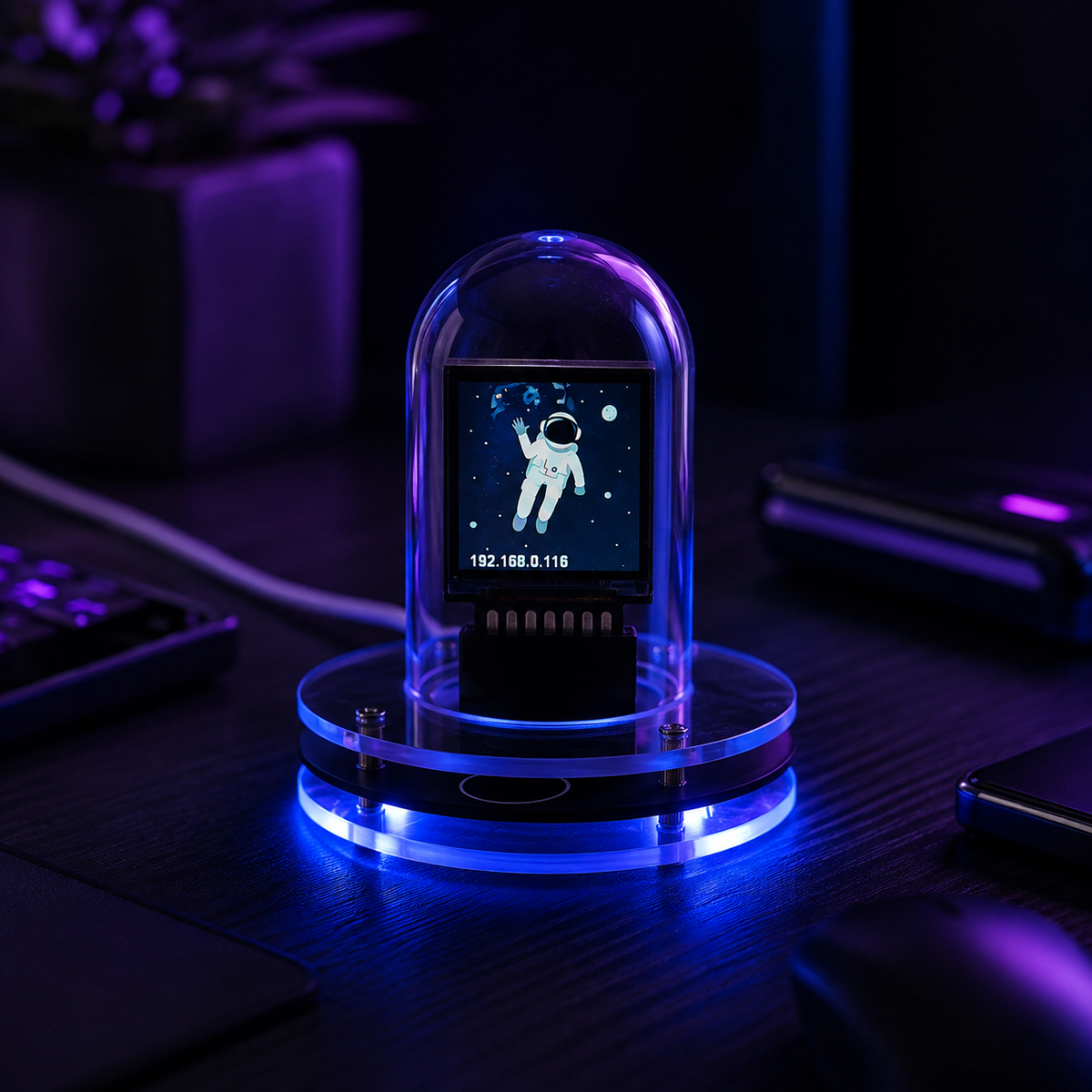 Signal — Glass Dome Weather & Clock Display