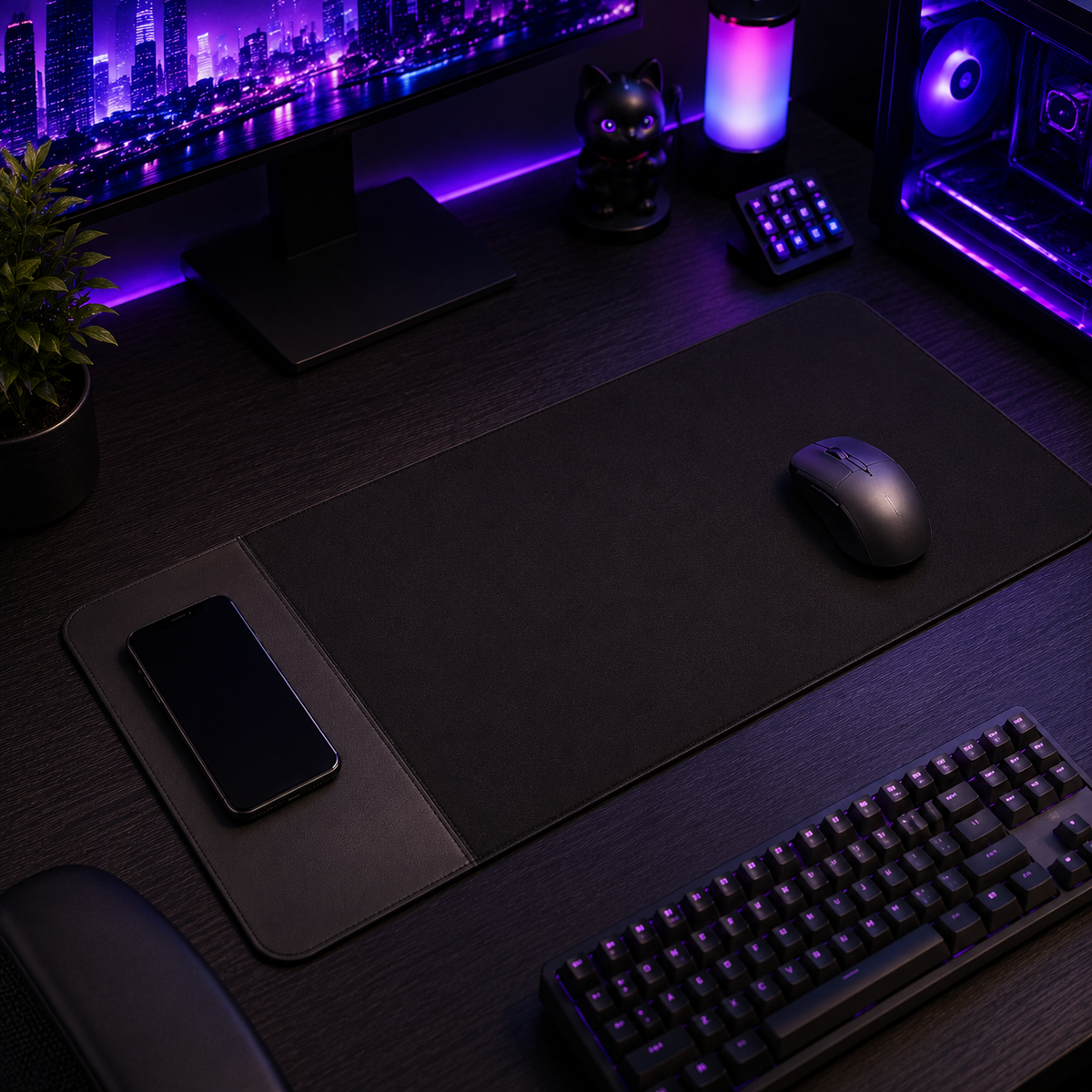 Grid — Wireless Charging Desk Mat