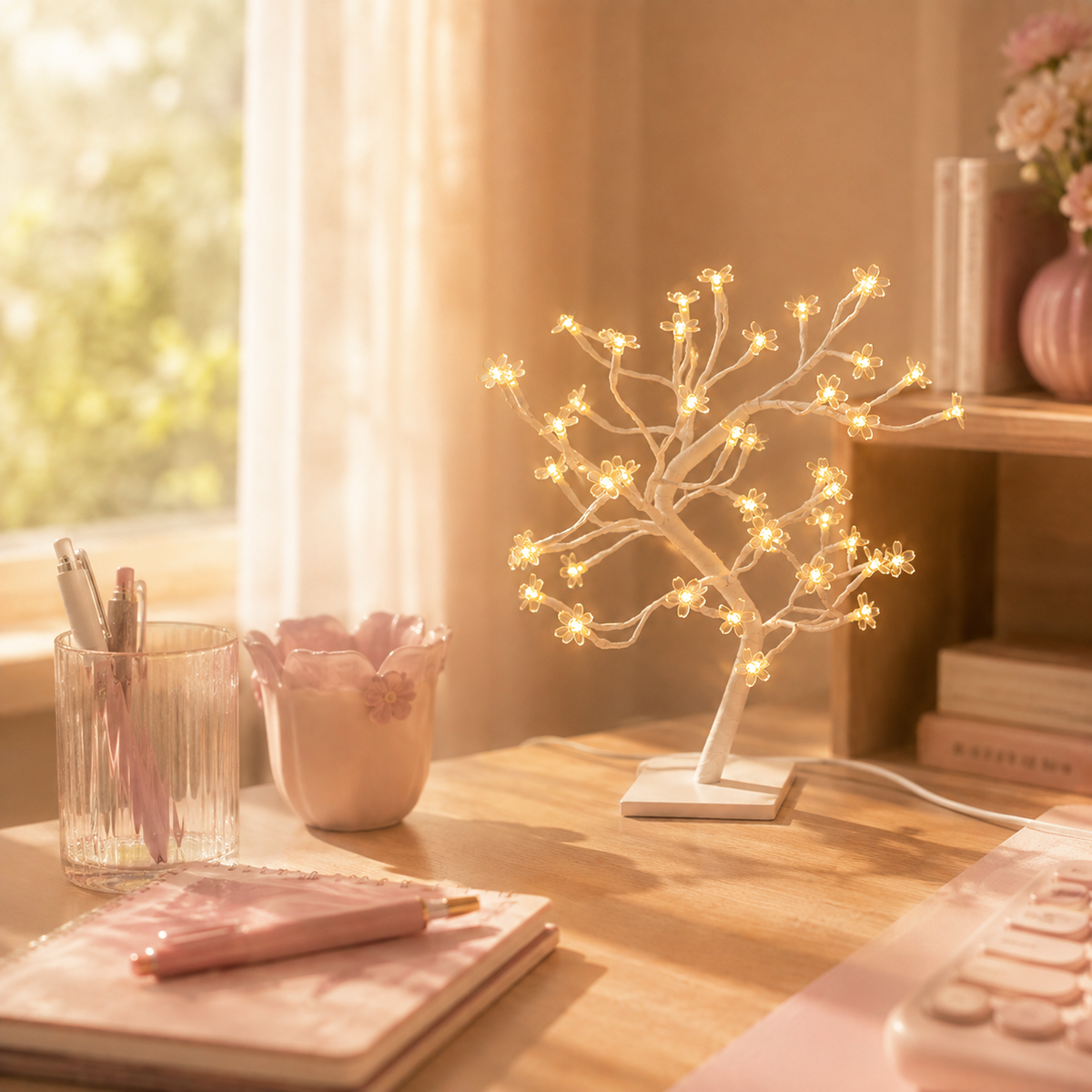 Nikko — 48-Light Cherry Blossom Tree Lamp