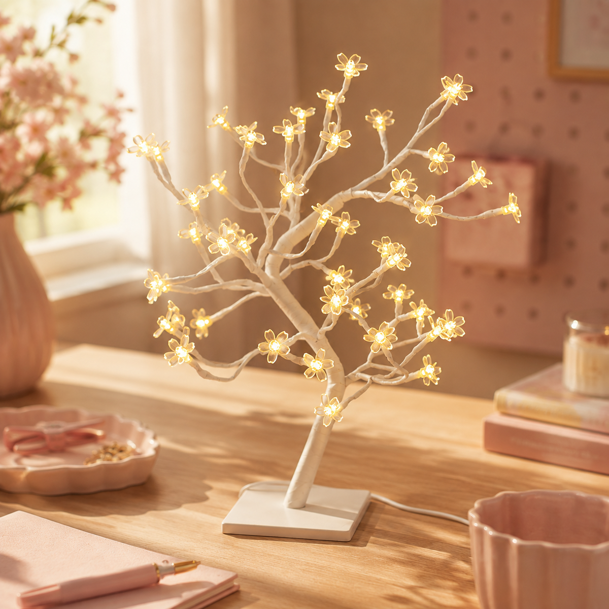 Nikko — 48-Light Cherry Blossom Tree Lamp