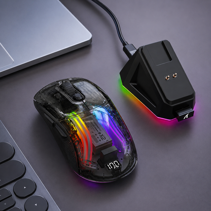 Pulse — Transparent RGB Gaming Mouse