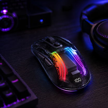 Pulse — Transparent RGB Gaming Mouse