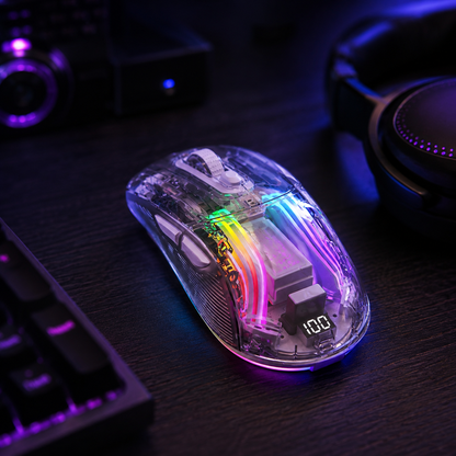 Pulse — Transparent RGB Gaming Mouse
