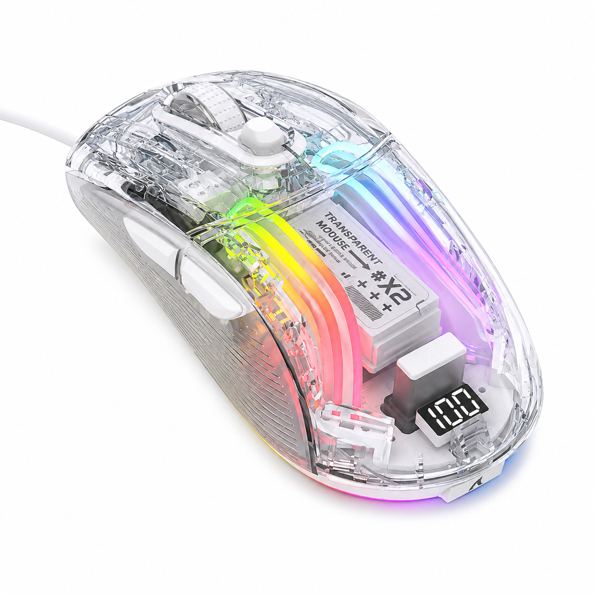 Pulse — Transparent RGB Gaming Mouse