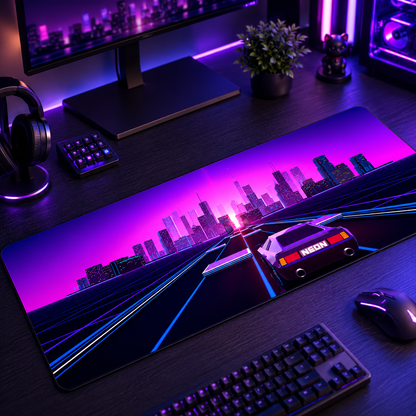 Drift — Synthwave Mouse Pad