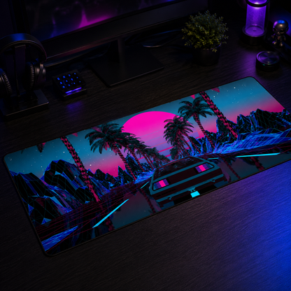Drift — Synthwave Mouse Pad