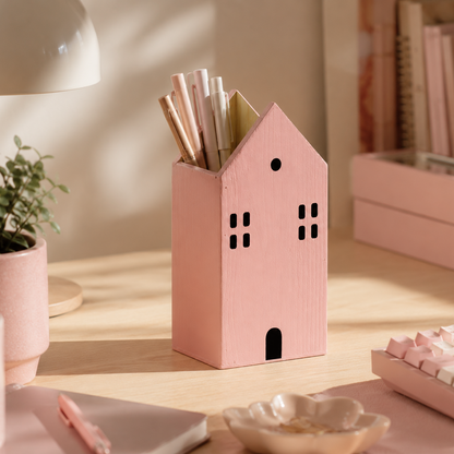 Takayama — Pink Wooden Pencil Holder