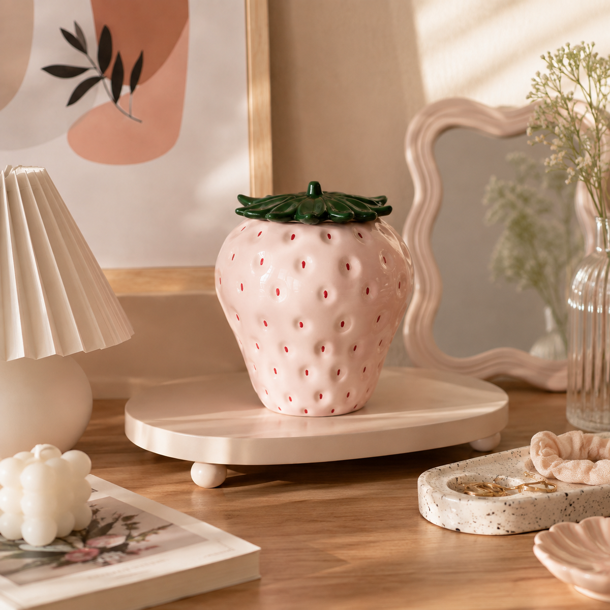 Tochigi — Handmade Ceramic Strawberry Organizer