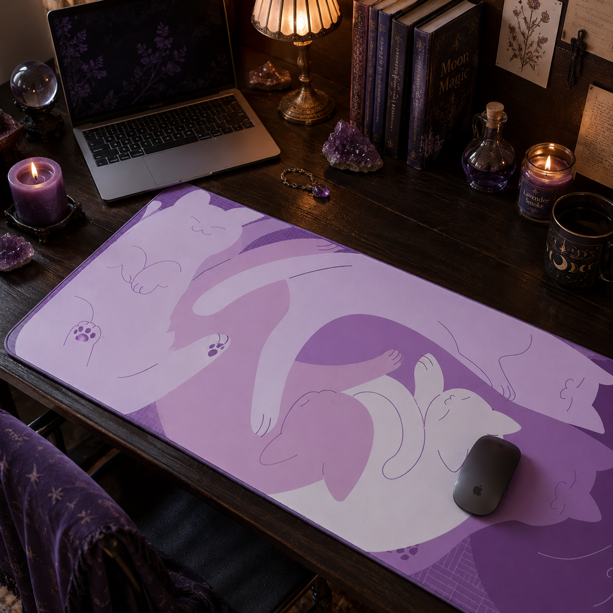 Tashirojima — Sakura Cat Mouse Pad