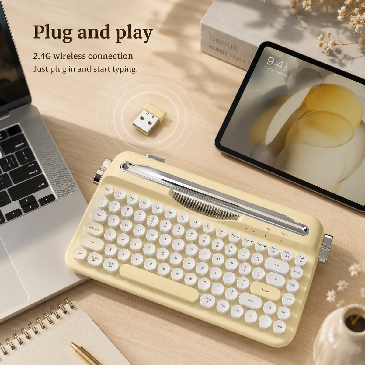 Kyoto — Typewriter-Style Wireless Keyboard