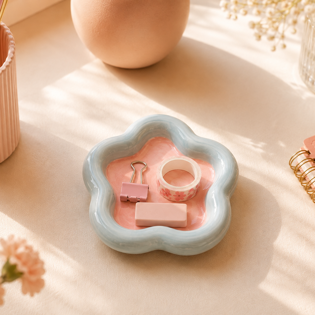 Nara — Ceramic Petal Catch-All