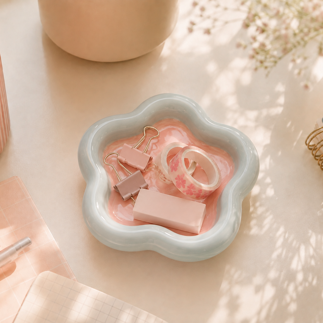 Nara — Ceramic Petal Catch-All