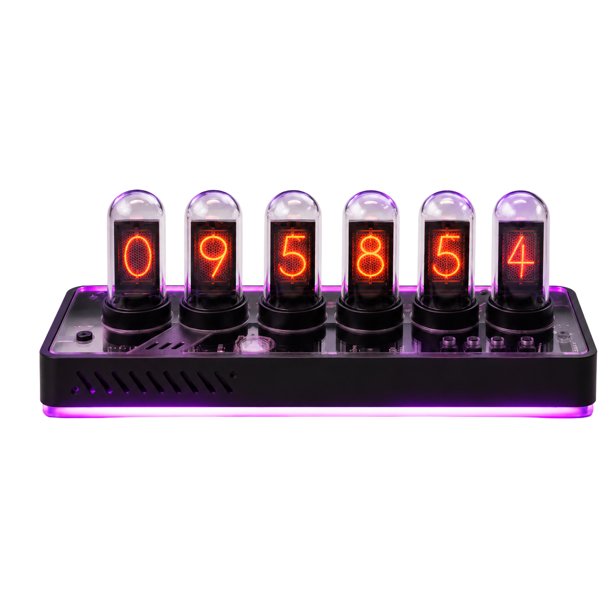 Nocturne — Nixie-Style Glow Tube Clock