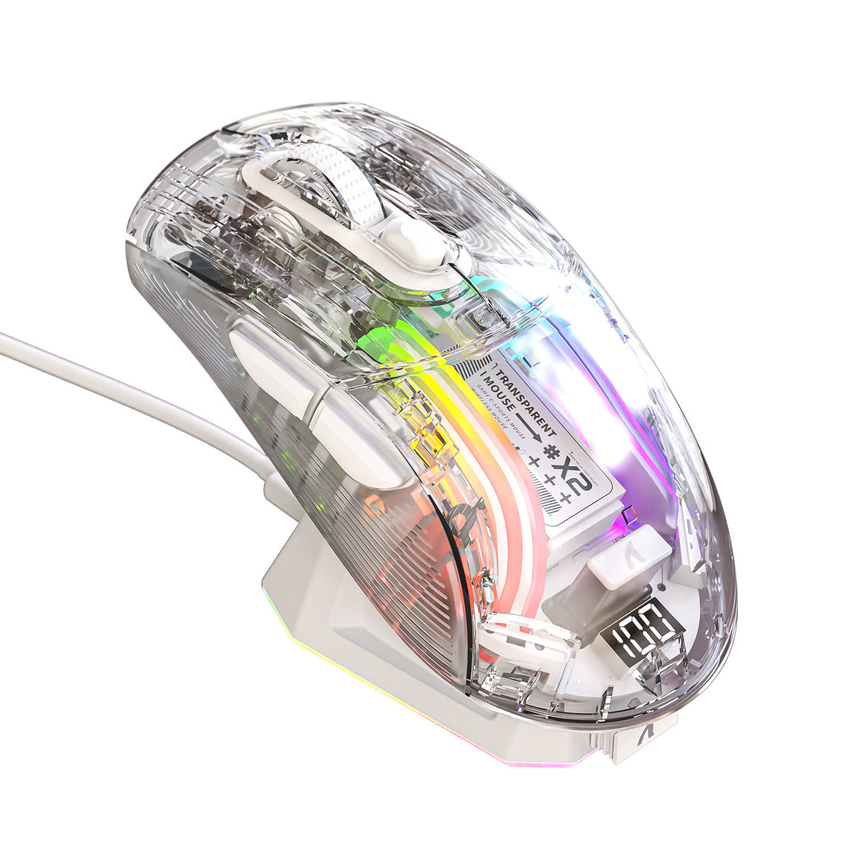 Pulse — Transparent RGB Gaming Mouse